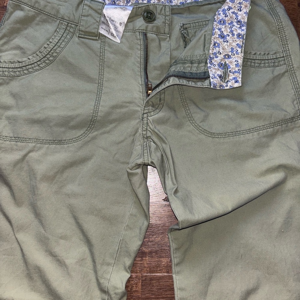 Woman's Carhartt Sage/olive Green Pants